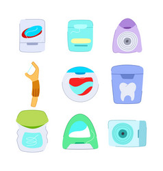 Dental Floss Set Cartoon