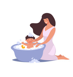 Mom Washes Baby In Bathroom The Kid