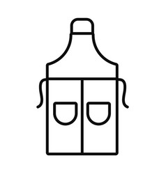 Sewing Apron Icon Line Style