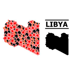 War Collage Map Of Libya