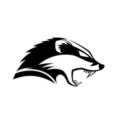 Black Icon Angry Badger