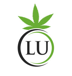 Letter Lu Marijuana Logo Cannabis Logo Sign