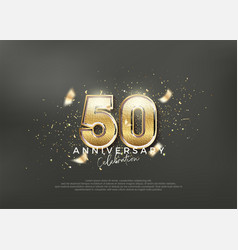 Luxurious And Elegant Number 50th Premium Design