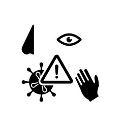 Avoid Touch Face Nose Eyes Icon