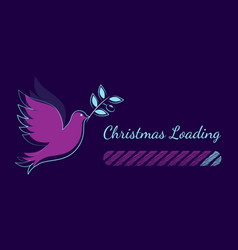 Christmas Dove And Merry Is Loading