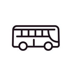 Flat Bold Bus Icon