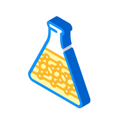 Polymers In Chemical Lab Glass Isometric Icon