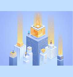 Smart City Abstract Isometric