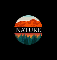 Nature T Shirt Design Landscape