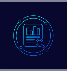 Audit Icon Auditing Financial Statement Linear