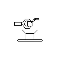 Food Processing Industry Icon Automated Line