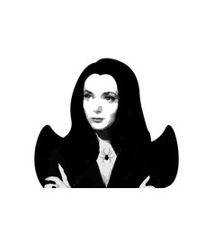 Family Addams Morticia Halloween Horror Woman