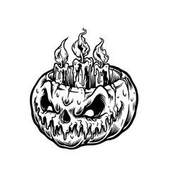 Halloween Pumpkins Candle Light