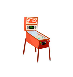 Pinball Machine Isolated On White Background