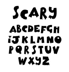 Bloody Halloween Alphabet Font Latin