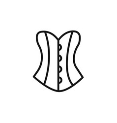 Corset Logo Sign Outline