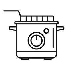 Deep Fryer Equipment Icon Outline Oil