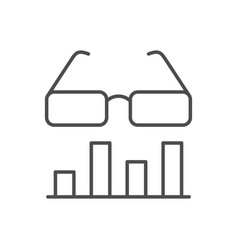 Financial Analytics Line Outline Icon