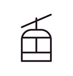 Flat Bold Sky Gondola Icon