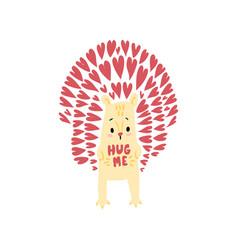 Hug Me Cute Little Hedgehog In Love