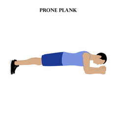 Prone Plank Exercise Strength Workout