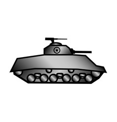 Tank Icon On White