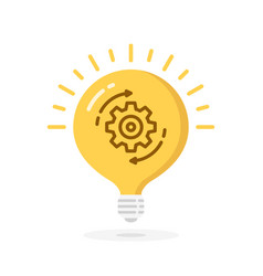 Bulb With Gear Icon