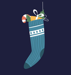 Cute Christmas Stocking Full Of Small Gifts