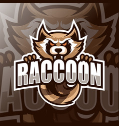 Racoon Mascot Logo Esport