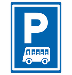 Parking Bus Road Sign