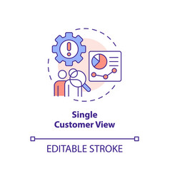 Single Customer View Concept Icon