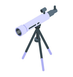 Telescope Tripod Icon Isometric Galaxy