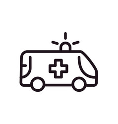 Flat Bold Ambulance Icon