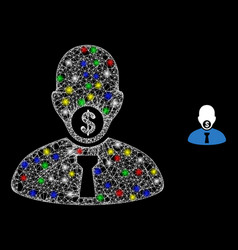 Glitter Hatched Network Hush Money Icon