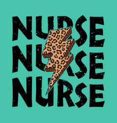 Leopard Nurse T-shirt Design Nurse