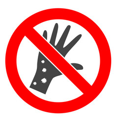 Stop Allergy Hand Icon