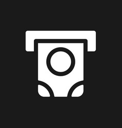 Money Dispenser Dark Mode Glyph Ui Icon