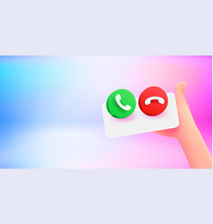 Receiving Calls Via Mobile Phone 3d Banner