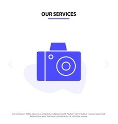 Our Services Camera Photo Studio Solid Glyph Icon