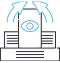 Fundamental Investment Line Icon Outline Symbol