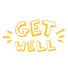 Get Well Doodle Lettering Quote