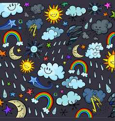 Happy Cartoon Changing Weather Doodles