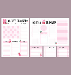 Big Set Holiday Planners Christmas Organizer