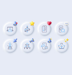 Interview Inclusion And Phone Message Line Icons