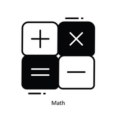 Math Doodle Semi Solid Icon Design