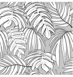 Tropical Leaves Seamless Pattern Graphic Modern