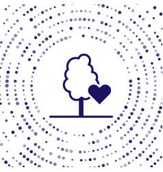 Blue Volunteer Team Planting Trees Icon Isolated