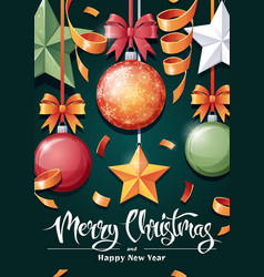 Christmas Card Template Design Flyer Poster