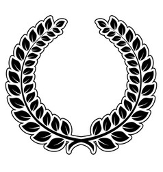 Laurel Wreath Black And White