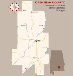 Map Of Crenshaw County In Alabama